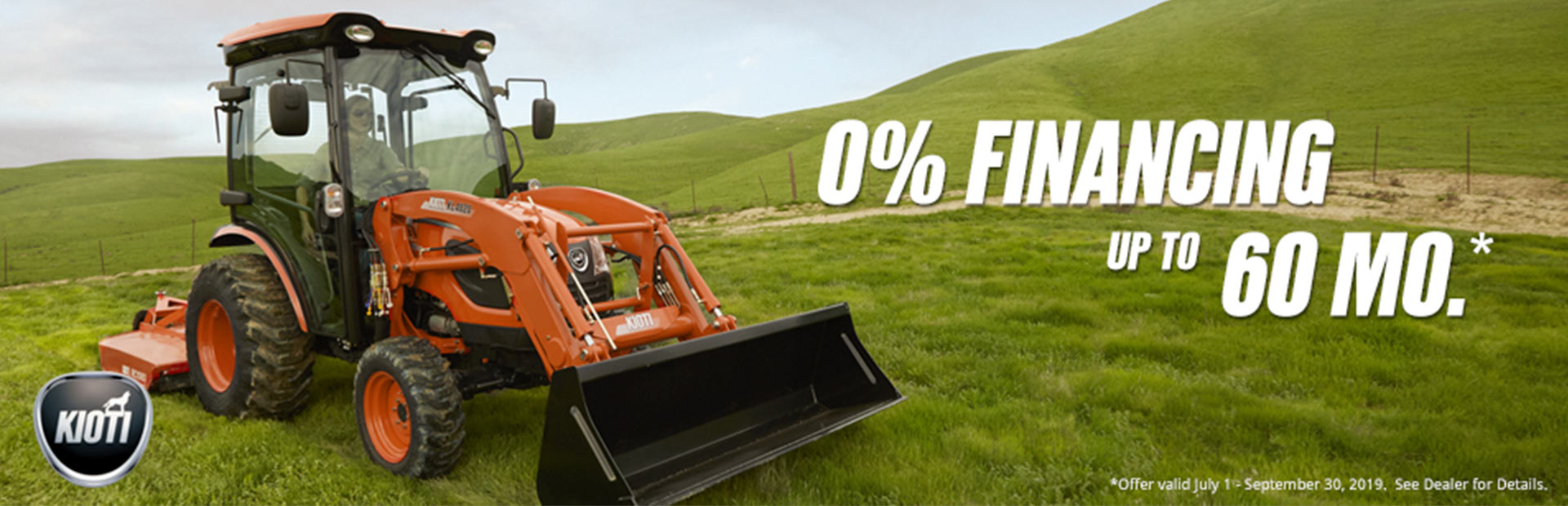 KIOTI: 0% for 60 Months